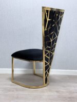 Vienna Black & Gold Dining Chair