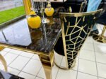 Vienna Black & Gold Dining Chair