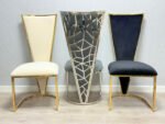 Vienna Black & Gold Dining Chair