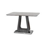 Zermatt 120cm Dining Table (120cm Fixed Top) (Grey Ceramic)