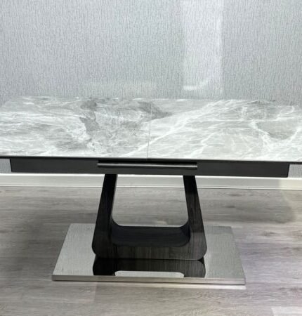 Zermatt Extendable Dining Table(160 - 200) (Grey Ceramic)