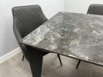 Bellini Dining Table Black & Gold / Cream & Gold With/Without Arden Chairs - Image 6