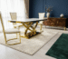 gold table set from luxury house bradford