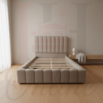 Elysian Comfort Modern Luxury Channel Tufted Bed Upholstered - Image 3