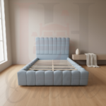 Elysian Comfort Modern Luxury Channel Tufted Bed Upholstered - Image 2