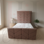 Pinnacle Geometric Chevron Bed Frame - Image 2
