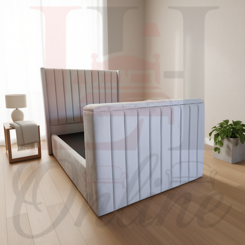 Sovereign Luxe Tv Bed grey1 Tv Beds Sales In Bradford