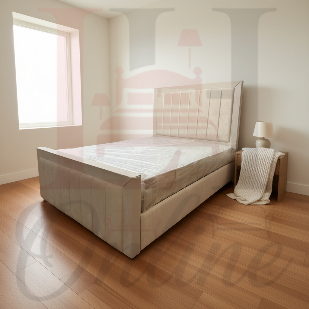 The Vanta slats bed with border1 Bradford Furniture Store