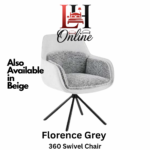 florence grey Swivel Chair