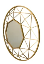 Luxury Gold Metallic Wall Mirror Collection – Arched, Geometric, & Minimalist Styles - Image 6