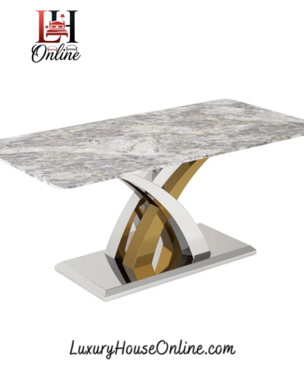 The Lucy Coffee Table is a bold centrepiece that blends sculptural elegance with modern luxury. Featuring a square marble top and a striking interwoven metal base in chrome and gold finishes, it’s designed to elevate any living space with artistic flair and premium materials. This table is part of the Lucy Collection, which includes a matching Dining Table, Console Table, and Lamp Table, all available with the same signature base and a wide range of interchangeable tops. Whether placed in a luxury lounge, a designer apartment, or a modern showroom, the Lucy Coffee Table delivers timeless style and everyday functionality.