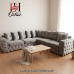Belgravia Grand Tufted Corner Sofa Custom Size Luxury L‑Shaped Sofa