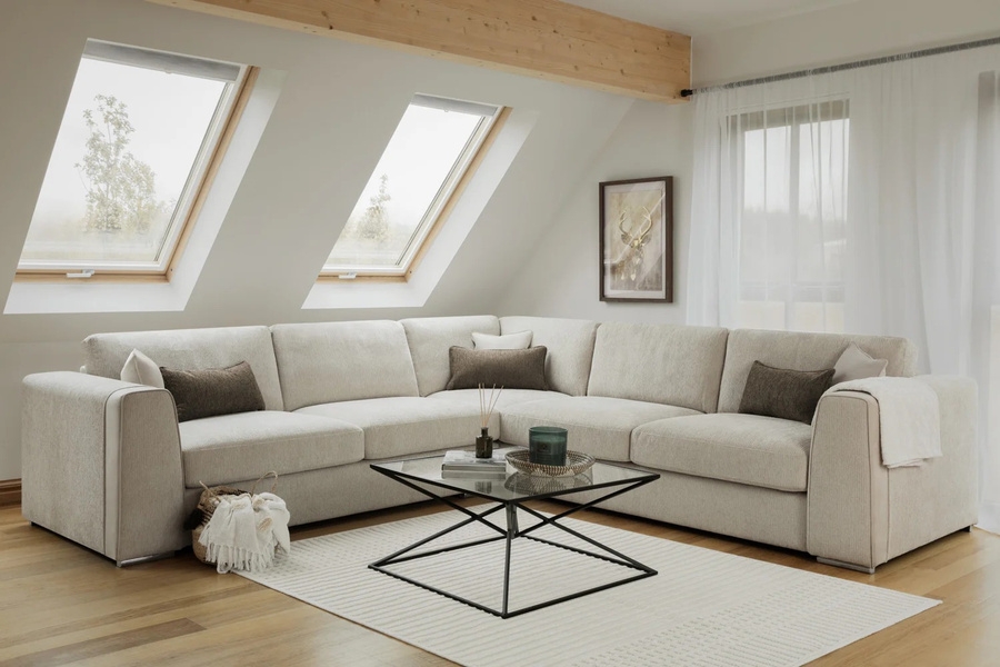 Beehive Furniture Catalogue July 2026 (1)-134 Huxley Contemporary Textured-Chenille Sofa & Suite Collection - Image 1