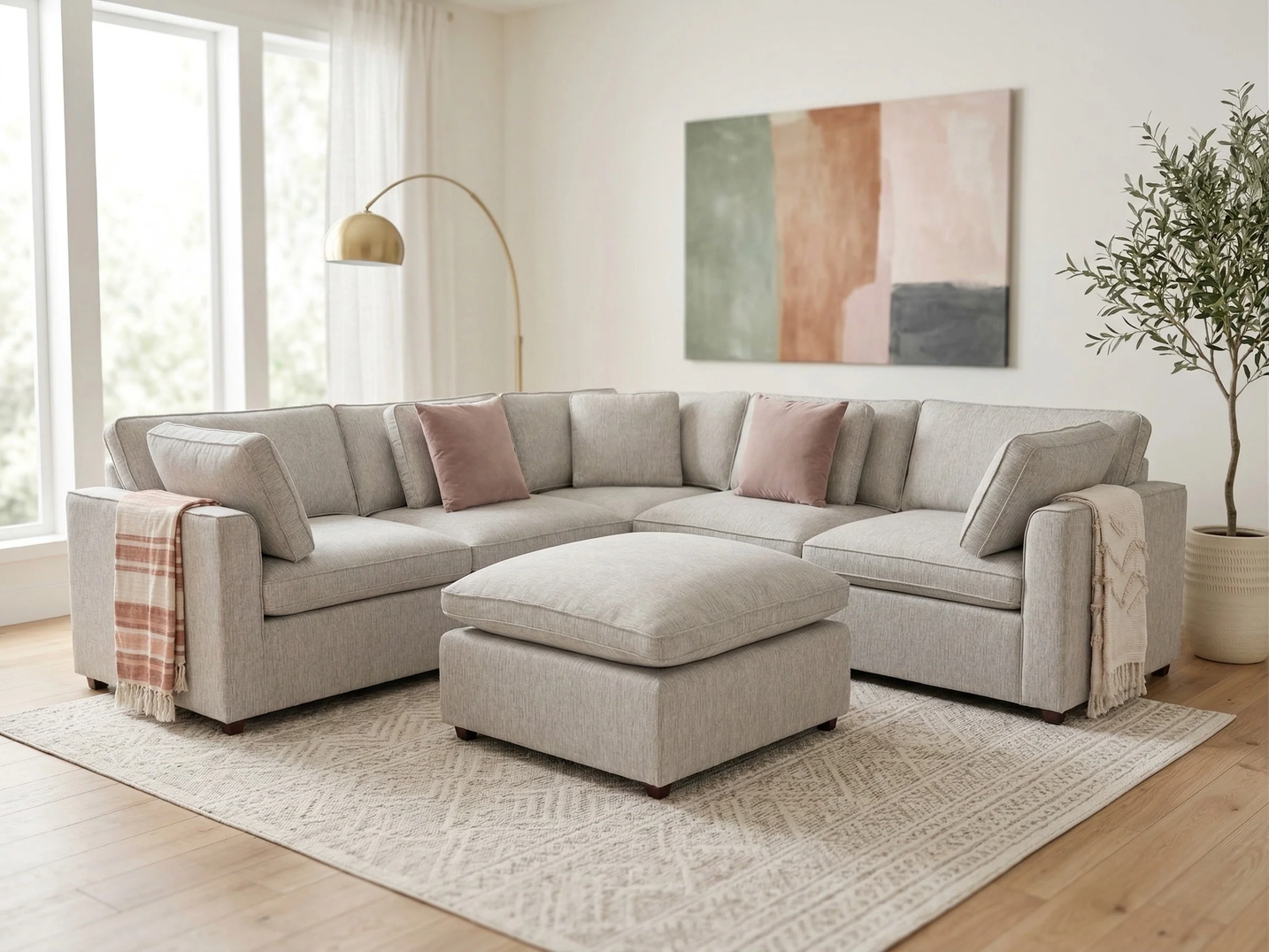 Beehive Furniture Catalogue July 2026 (1)-164 Denver Luxury Corner Sofa & Footstool Collection - Image 1
