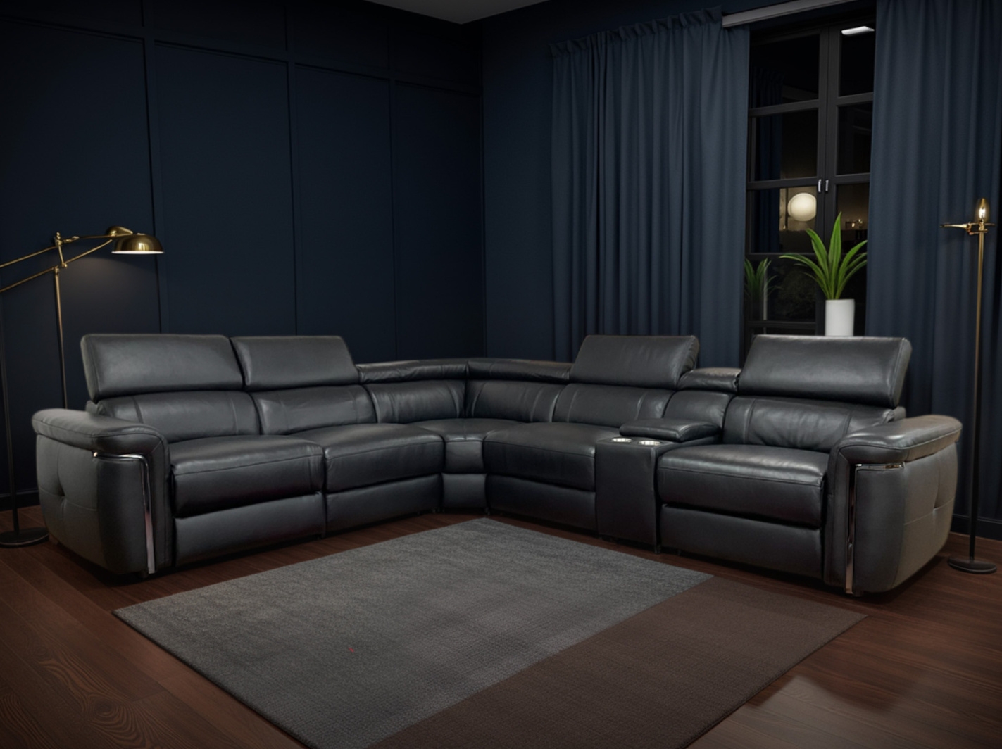 Beehive Furniture Catalogue July 2026 (1)-213 The Monza Modern Leather Recliner Sofa Collection - Image 1
