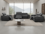 The Monza Modern Leather Recliner Sofa Collection - Image 8