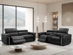The Monza Modern Leather Recliner Sofa Collection - Image 7