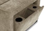 Grid-Tufted Modern Corner Sleeper Sofa Bed with Storage Chaise - Image 7