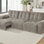 Hampton Tufted Electric Power-Extending 3-Seater Sofa