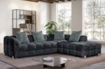 Belgrave Low-Profile Tufted Corner Sofa - Image 2