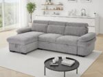 Modern Sectional Sofa Bed with Pull-Out Sleeper - Image 5