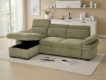 Modern Sectional Sofa Bed with Pull-Out Sleeper - Image 4