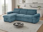 Modern Sectional Sofa Bed with Pull-Out Sleeper - Image 3