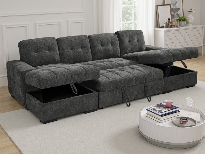 WhatsApp Image 2026-07-24 at 11.18.28 PM (1) Modern Tufted U-Shaped Sectional Sofa Bed with Dual Storage - Image 1