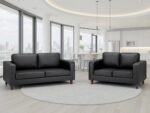 Modern Faux Leather Sofa Set