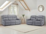 Modern Faux Leather Power Reclining Sofa Suite - Image 3