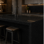 Black Sparkle Quartz Countertop